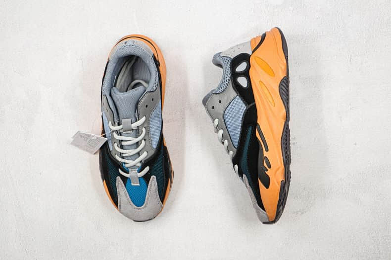 Best Yeezy 700 Boost wash orange replica sneakers for men (3)